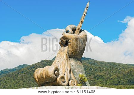 Fortuna Dam Statue In Panama