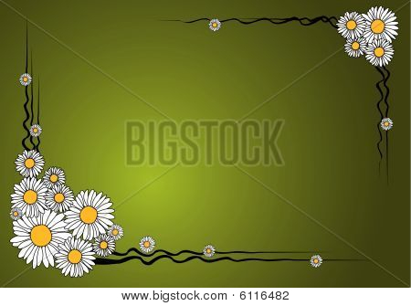 Vektor blomst ramme
