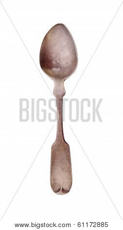 Old Silver Dessert Spoon