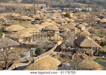 Prospect Of  Korean Traditional Old Town Called Nakan In Korea
