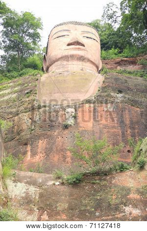 large buddha statue in Leshan, Sichuan, China