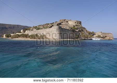 Spinalonga Island In Crete Near Elounda. Greece