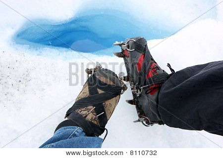 Crampons บนขา