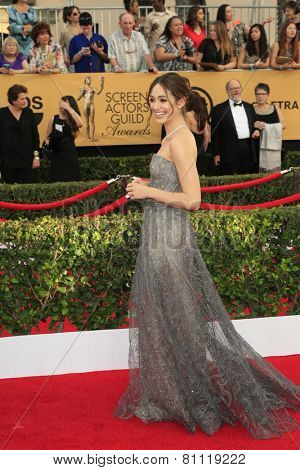 LOS ANGELES - JAN 25:  Emmy Rossum at the 2015 Screen Actor Guild Awards at the Shrine Auditorium on January 25, 2015 in Los Angeles, CA