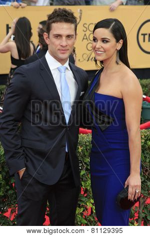 LOS ANGELES - JAN 25:  David Fumero, Melissa Fumero at the 2015 Screen Actor Guild Awards at the Shrine Auditorium on January 25, 2015 in Los Angeles, CA
