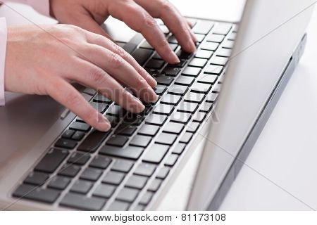 Business woman working with laptop