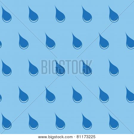 Seamless pattern with water drops