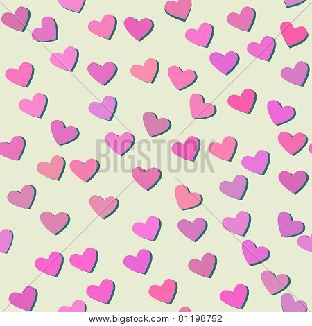 Seamless hearts pattern