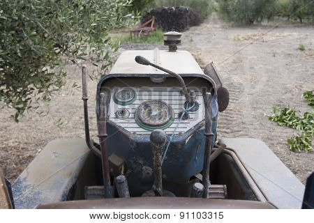 Rusty tractor