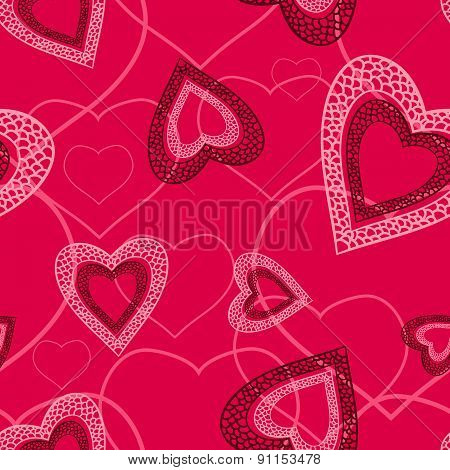 Heart seamless pattern