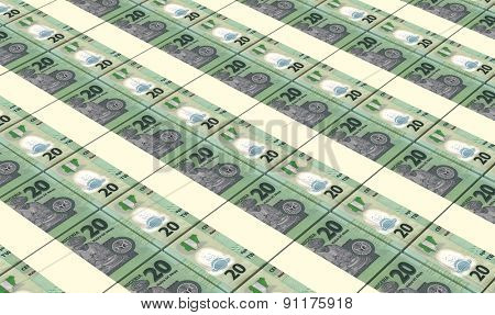 Nigerian nairas bills stacks background.