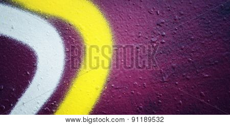 Text Frame. Grunge Background. Street Graffiti Closeup. Aged Photo.