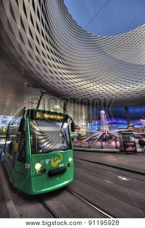 Basel, Switzerland - November 01 2014: Exhibition Center In The Old Town Of Basel In Switzerland