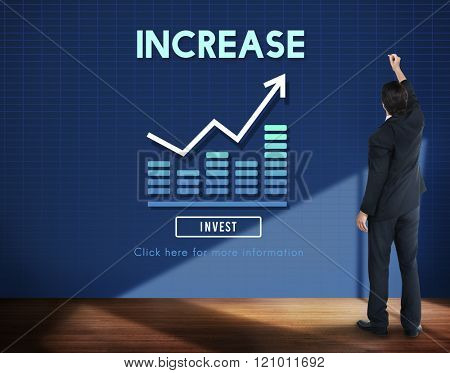 Increase Enlarge Expand Extend Growth Rise Concept