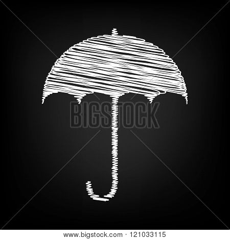Umbrella sign icon