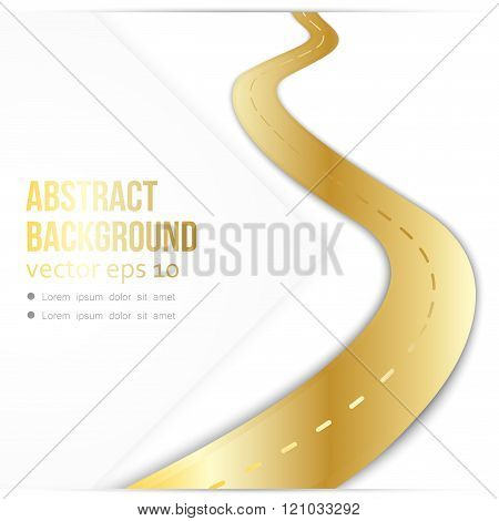 Vector path on the road.