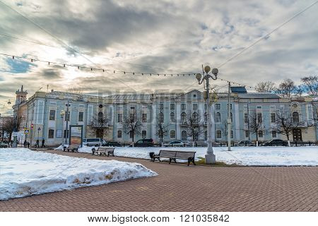 Tver, Russia - February 27. 2016.  Theatre for Young People at a Sovetskaya Street