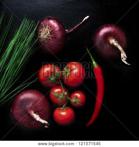 Food Background Vegetable Mix