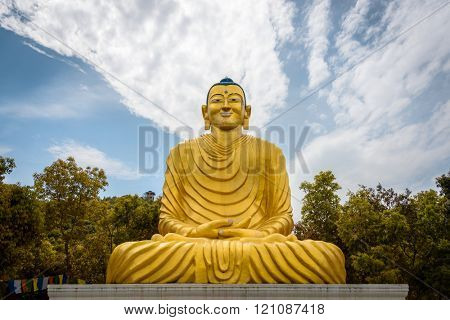 Buddha statue in Dhulikhel in Nepal