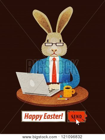 Easter Bunny. vector illustration