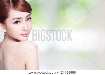 Beautiful Skin Care Woman Face