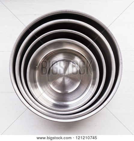 The silver Metal object and background.