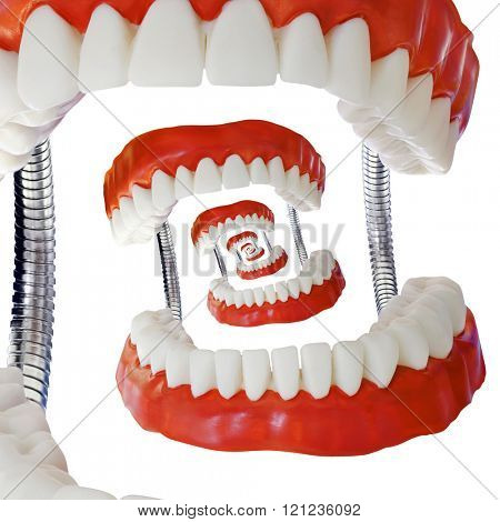 Educational Denture Model Droste Effect