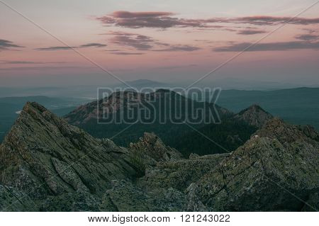 Ural Mountains. Instagram Filter.