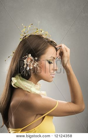 Zmysłowe portret młoda piękna