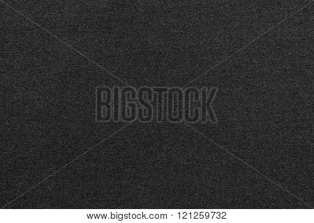 Textured Background From Textile Fabric Of Black Color