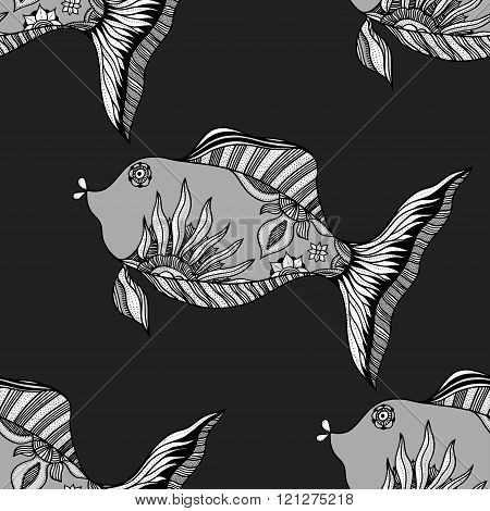 Background Of Abstract Fish
