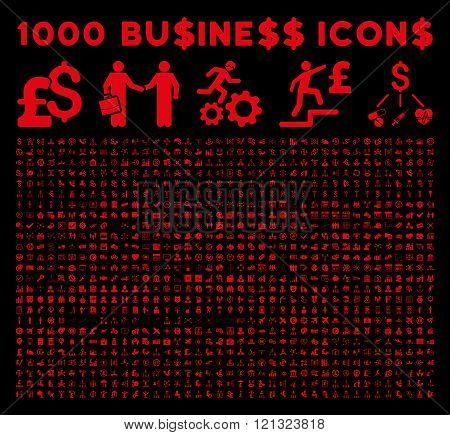 1000 Flat Vector Business Icons
