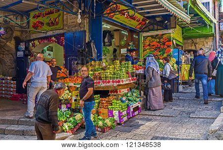 Visiting Of Arab Bazaar