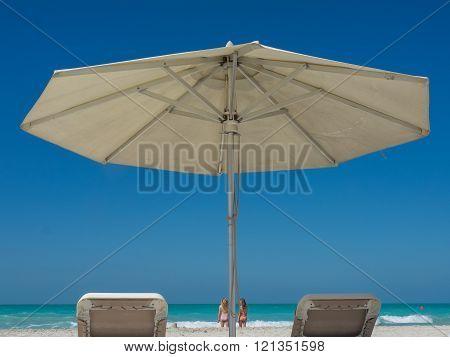 beach of abu Dhabi in the uae