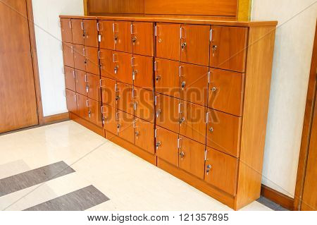 Shose cabinet in office
