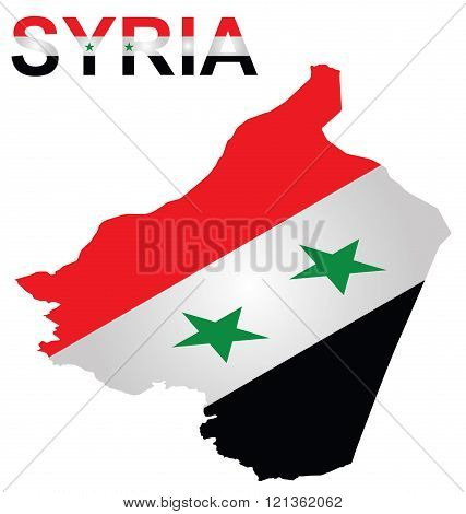 Isometric Syrian Flag