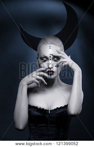 Beautiful moon girl