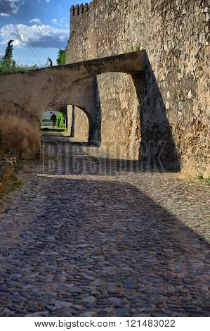 Emblematic popular architecture in Campomaior Alentejo Portugal