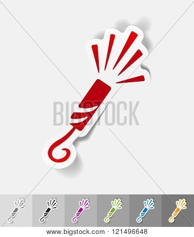 realistic design element. slapstick
