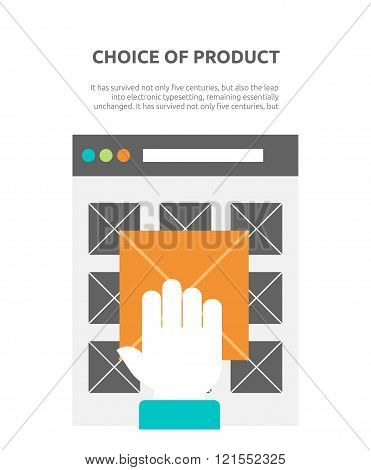 Choice of Product on Website Flat