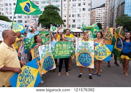 Brazilians Protest Against Government and President