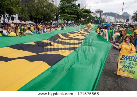 Brazilians Protest Against Government and President