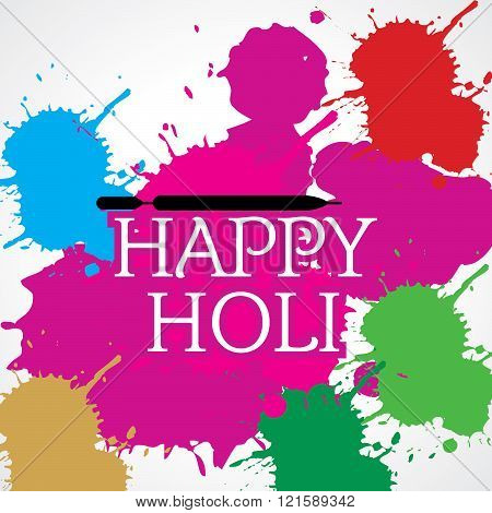 colorful holi festival idea concept vector illustration