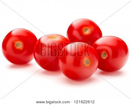 fresh cherry tomato isolated on white background cutout