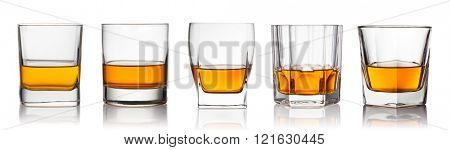 scotch whiskey on a white background