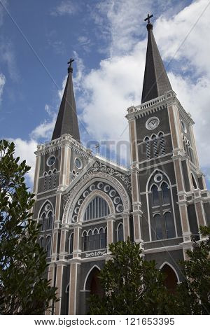 Maephra Patisonti Niramon church the catholic church in Chantaburi Thailand