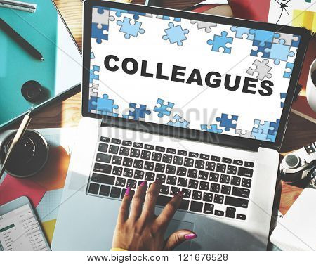 Colleagues Partner Team Officemates Business Concept