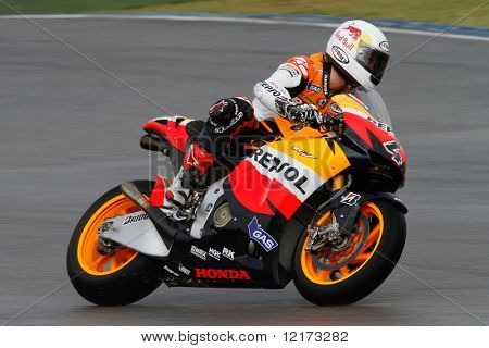 SEPANG - 05 februari: Andrea Dovizioso van de Repsol Honda team praktijken in de pre-season tests 