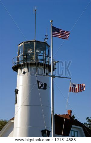 Chatham Lighthouse Tower On Cape Cod