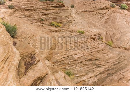 details of rocks at the horseshue bent in Page, Arizona
